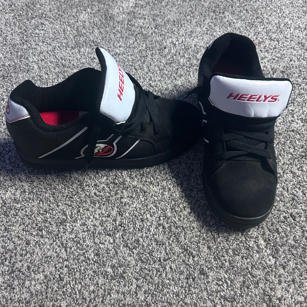 Heelys Black and White Kids Sneakers with Wheels